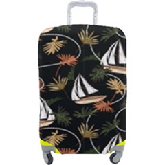 Beautiful Ships Pattern Luggage Cover (large) by designsbymallika