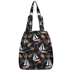 Beautiful Ships Pattern Center Zip Backpack by designsbymallika