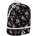 Beautiful Ships Pattern Zip Bottom Backpack View2