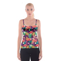 Flamingo Love Spaghetti Strap Top by designsbymallika