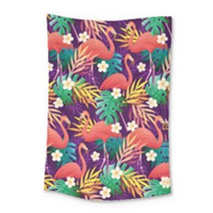 Flamingo Love Small Tapestry by designsbymallika