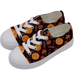 Cinnamom Love Kids  Low Top Canvas Sneakers by designsbymallika