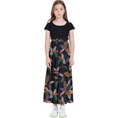 Animal Print Leaves Pattern Kids  Skirt