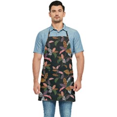 Animal Print Leaves Pattern Kitchen Apron