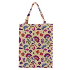 Pretty Ethnic Flowers Classic Tote Bag by designsbymallika