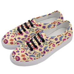 Pretty Ethnic Flowers Women s Classic Low Top Sneakers by designsbymallika