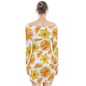 Oranges Love Long Sleeve Off Shoulder Dress View2