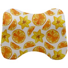 Oranges Love Head Support Cushion by designsbymallika