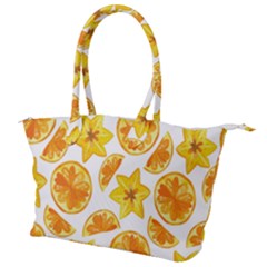 Oranges Love Canvas Shoulder Bag by designsbymallika