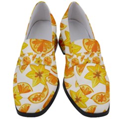 Oranges Love Women s Chunky Heel Loafers by designsbymallika