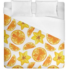 Oranges Love Duvet Cover (king Size) by designsbymallika