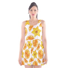 Oranges Love Scoop Neck Skater Dress by designsbymallika