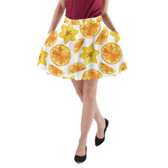 Oranges Love A-line Pocket Skirt by designsbymallika