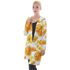 Oranges Love Hooded Pocket Cardigan by designsbymallika