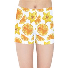 Oranges Love Kids  Sports Shorts by designsbymallika