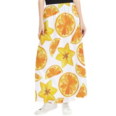 Oranges Love Maxi Chiffon Skirt