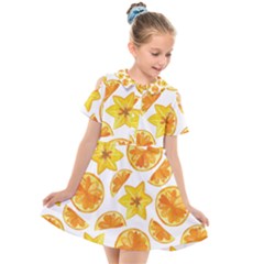 Oranges Love Kids  Short Sleeve Shirt Dress by designsbymallika