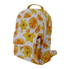 Oranges Love Flap Pocket Backpack (large) by designsbymallika