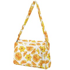 Oranges Love Front Pocket Crossbody Bag by designsbymallika