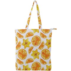 Oranges Love Double Zip Up Tote Bag by designsbymallika