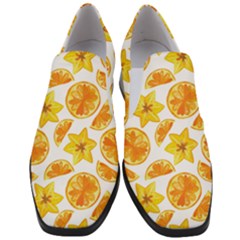 Oranges Love Women Slip On Heel Loafers by designsbymallika