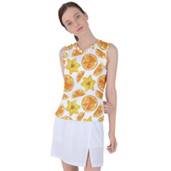 Oranges Love Women s Sleeveless Sports Top by designsbymallika