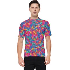 Abstract Boom Pattern Men s Short Sleeve Rash Guard by designsbymallika