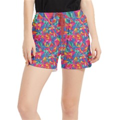 Abstract Boom Pattern Runner Shorts