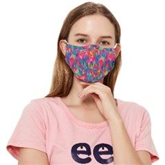 Abstract Boom Pattern Fitted Cloth Face Mask (adult)