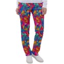 Abstract Boom Pattern Women s Casual Pants View1