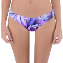 La Vie Est Belle No 2 Reversible Hipster Bikini Bottoms by sfbijiart