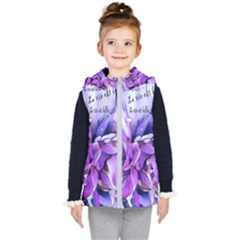 La Vie Est Belle No 2 Kids  Hooded Puffer Vest by sfbijiart