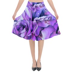 La Vie Est Belle No 2 Flared Midi Skirt by sfbijiart