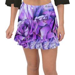 La Vie Est Belle No 2 Fishtail Mini Chiffon Skirt by sfbijiart