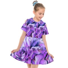 La Vie Est Belle No 2 Kids  Short Sleeve Shirt Dress by sfbijiart