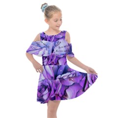 La Vie Est Belle No 2 Kids  Shoulder Cutout Chiffon Dress by sfbijiart