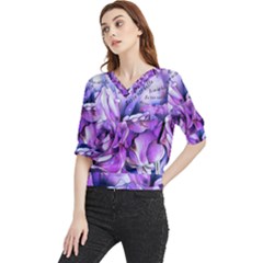 La Vie Est Belle No 2 Quarter Sleeve Blouse