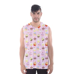 Cupcakes Festival Pattern Men s Basketball Tank Top by beyondimagination