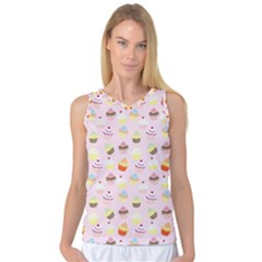 Cupcakes Festival Pattern Women s Basketball Tank Top by beyondimagination