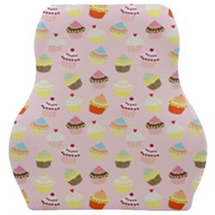 Cupcakes Festival Pattern Car Seat Velour Cushion  by beyondimagination