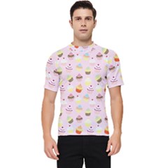 Cupcakes Festival Pattern Men s Short Sleeve Rash Guard by beyondimagination