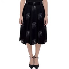 Arfican Head Sculpture Motif Print Pattern Classic Midi Skirt by dflcprintsclothing