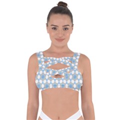 Mandala Pattern Multi Color Bandaged Up Bikini Top by designsbymallika