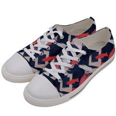 Paint Brush Feels Women s Low Top Canvas Sneakers by designsbymallika