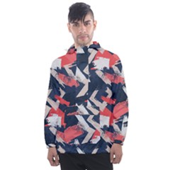 Paint Brush Feels Men s Front Pocket Pullover Windbreaker by designsbymallika