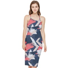 Paint Brush Feels Bodycon Cross Back Summer Dress