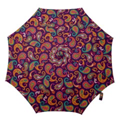 Paisley Purple Hook Handle Umbrellas (small) by designsbymallika