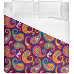 Paisley Purple Duvet Cover (king Size) by designsbymallika