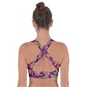 Paisley Purple Cross Back Sports Bra View2