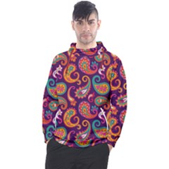 Paisley Purple Men s Pullover Hoodie by designsbymallika